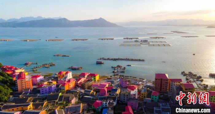 航拍宁海村美景。　宁德市委宣传部 供图